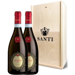 SCATOLA SET VINO CON BLASONE IN ARGENTO Cm 42x15x13,5 - 4