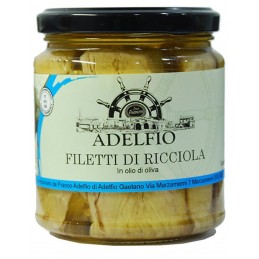 Filetti Ricciola Adelfio 300 g olio di oliva vetro