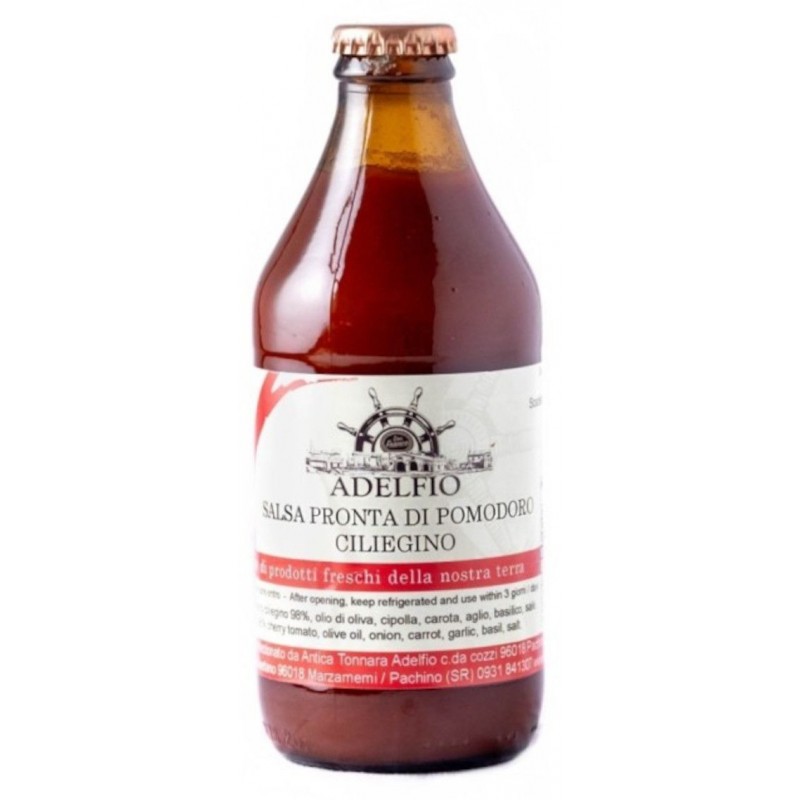Salsa pomodoro ciliegino Adelfio 330 g vetro