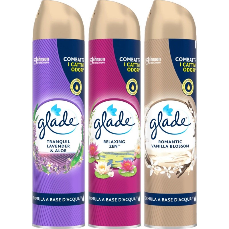 Deodorante ambienti Glade 300 ml spray lavanda/vaniglia/ relaxing zen