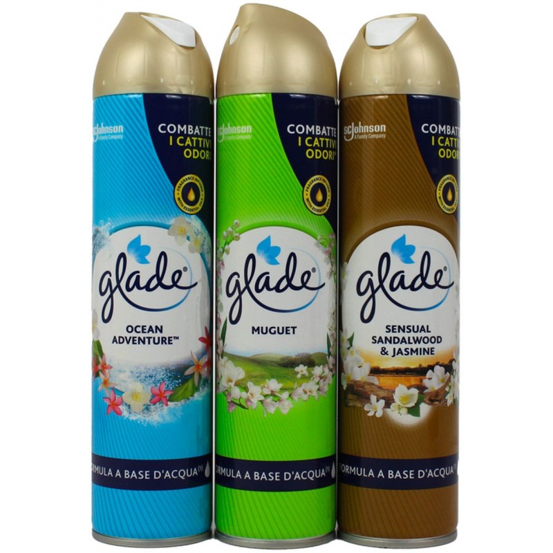 Deodorante ambienti Glade 300 ml spray ocean/mughetto/sandalo
