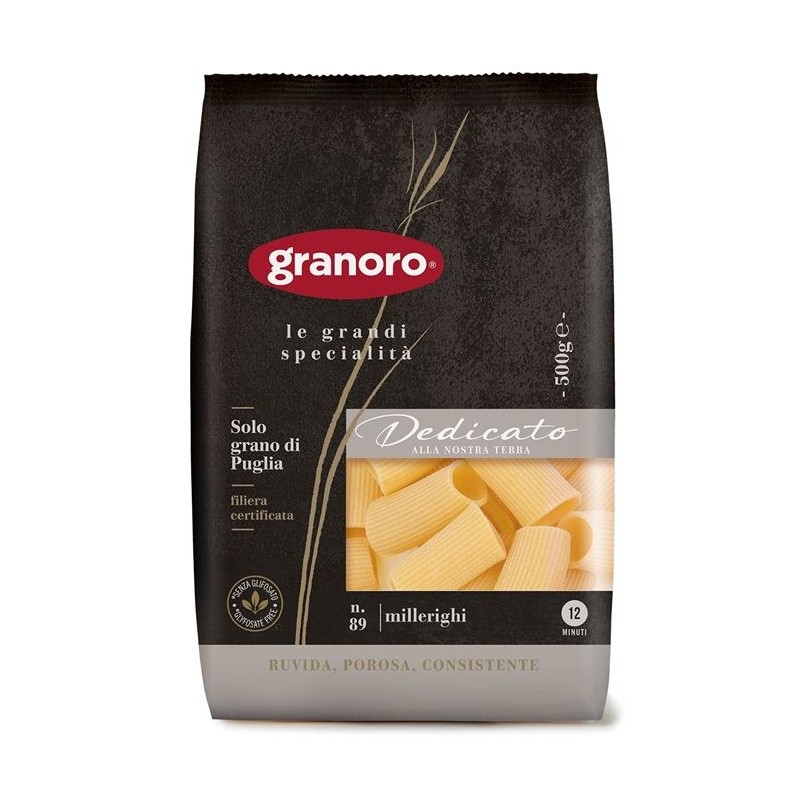 Granoro Dedicato Millerighi 500 g 100% grano di Puglia