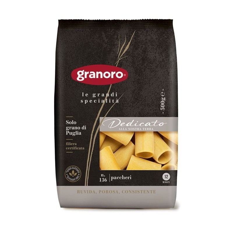 Granoro Dedicato Paccheri 500 g 100% grano di Puglia