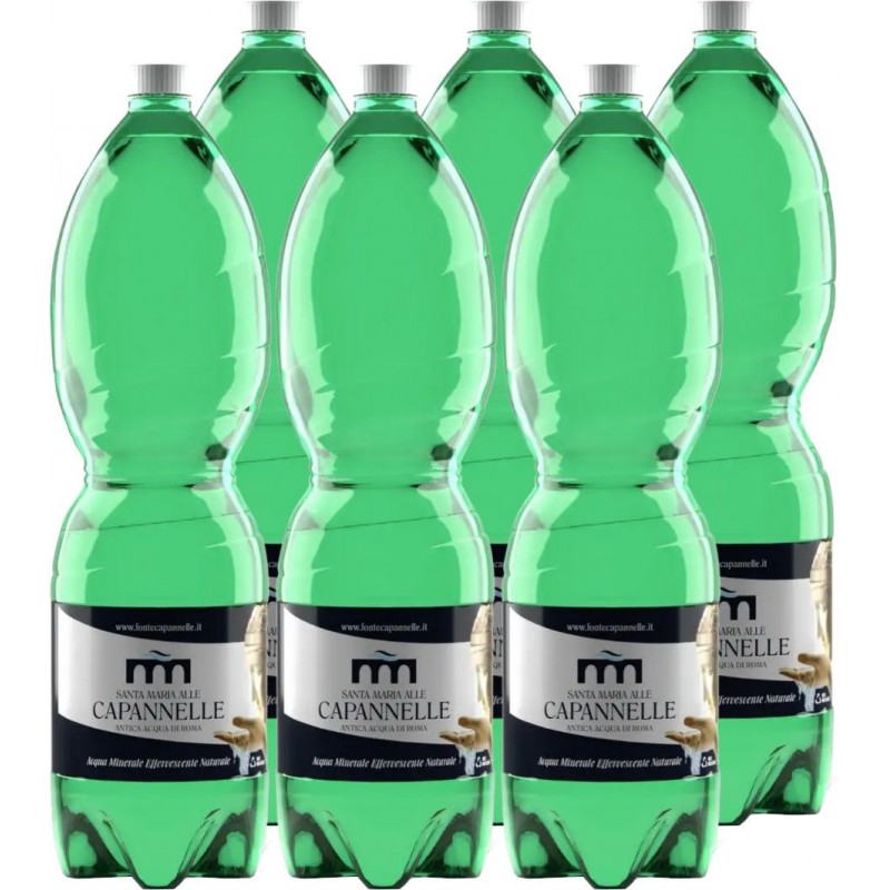 Acqua Capannelle 1,5 L x 6 bt effervescente naturale in plastica PET