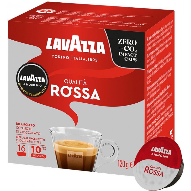Caffè in capsule per A Modo Mio Lavazza Qualità Rossa 16 capsule