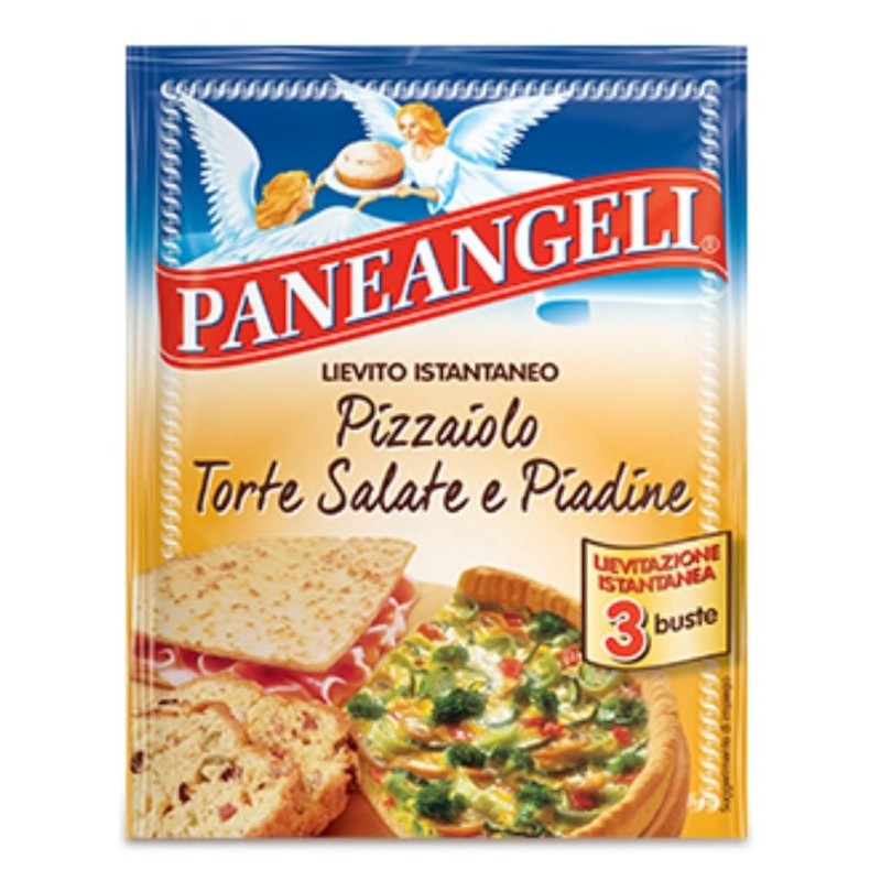 Lievito istantaneo Paneangeli Pizzaiolo Torte Salate e Piadine 15 g x 3 buste