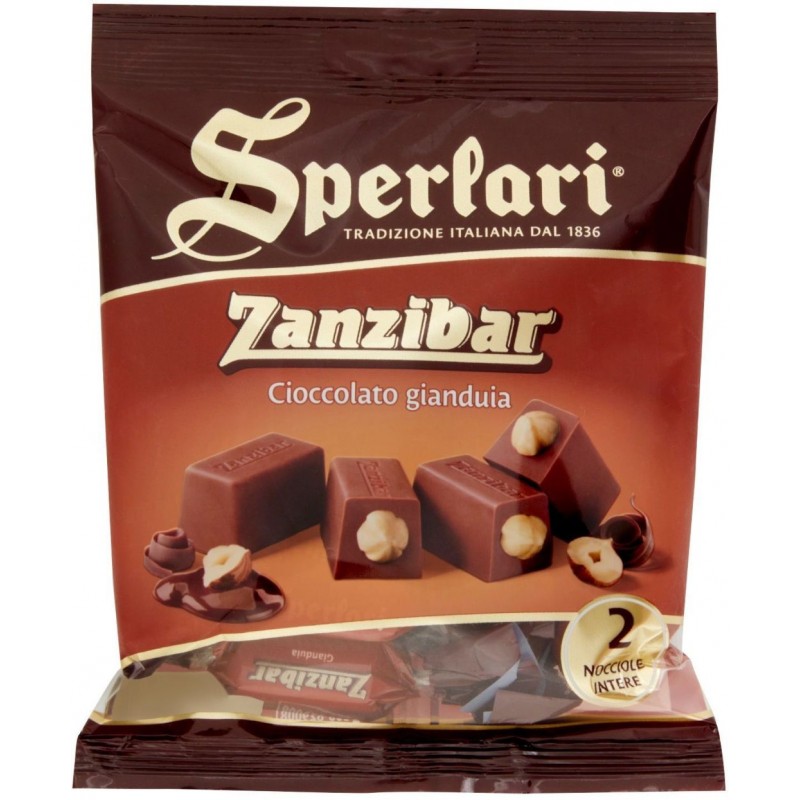 Torroncini Zanzibar Sperlari 117 g cioccolato gianduia