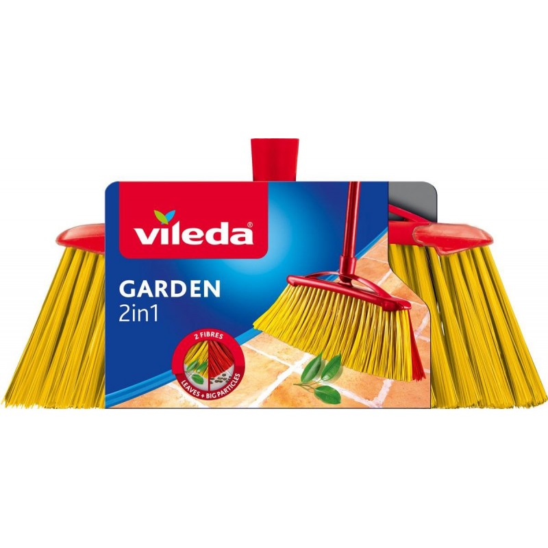 Scopa Vileda Garden per esterni 2 in 1 foglie e terra