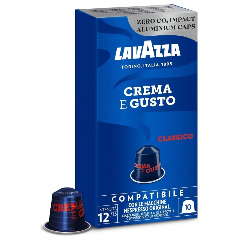 Caffè in capsule per Nespresso Lavazza 'Crema e Gusto classico' 10 cps