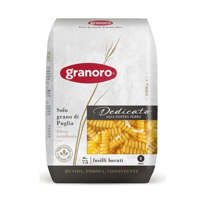 Granoro Dedicato Fusilli Bucati 500 g 100% grano di Puglia