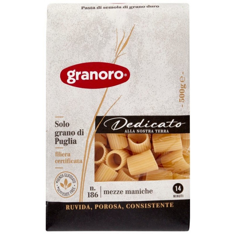 Granoro Dedicato Mezze maniche 500 g 100% grano di Puglia