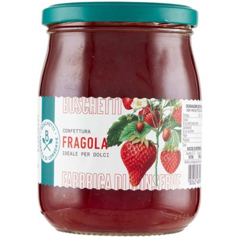 Boschetti confettura Fragola 625 g vaso vetro