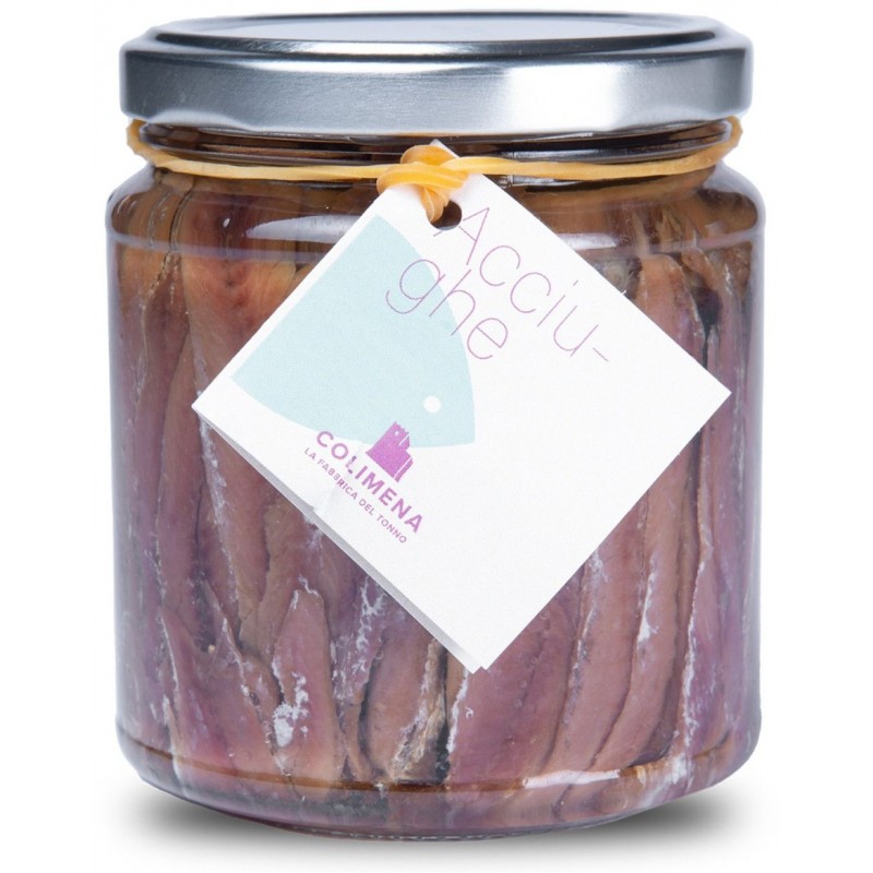 Filetti di acciughe Colimena 320 g all'olio di oliva, in vetro