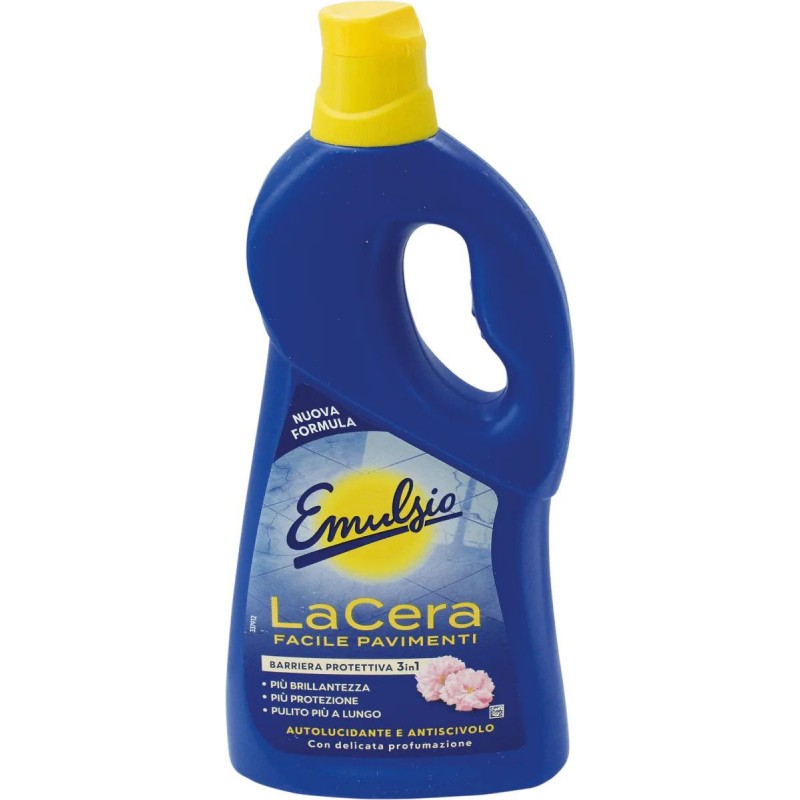 Cera Emulsio LaCera Facile pavimenti 725 ml autolucidante barriera protettiva con delicata profumazione