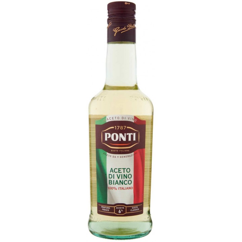 Aceto di vino bianco Ponti 0,50 lt 100% Italiano