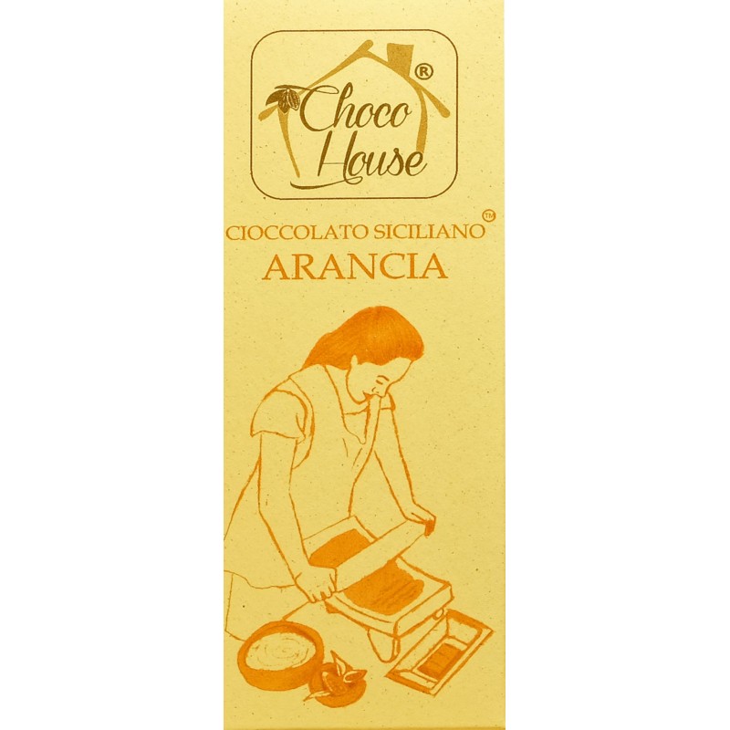 ChocoHouse Cioccolato Siciliano all'arancia 50 gr