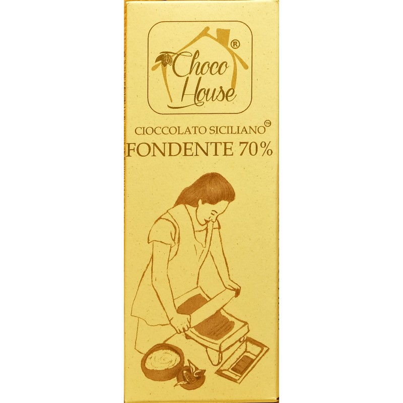 ChocoHouse Cioccolato Siciliano fondente 70% 50 gr
