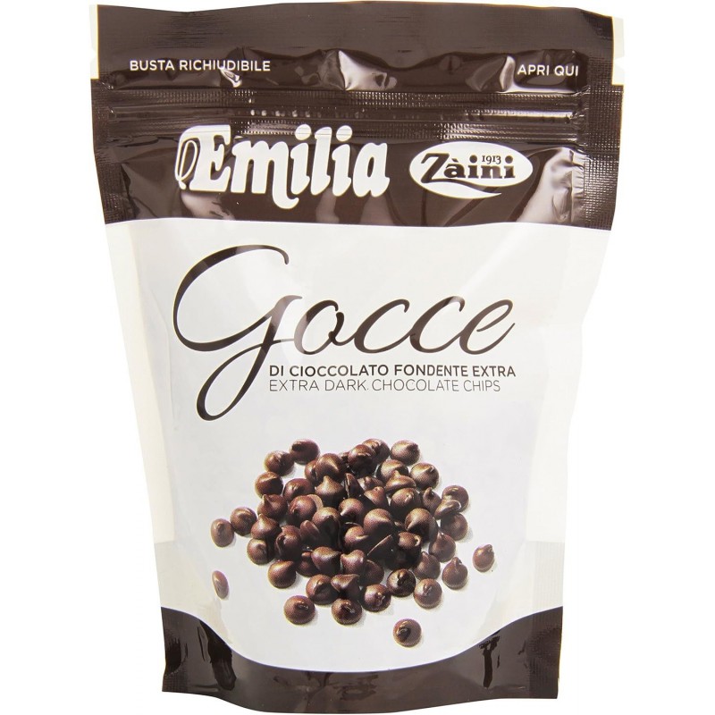 Gocce di cioccolato Zaini Emilia fondente extra 200 g