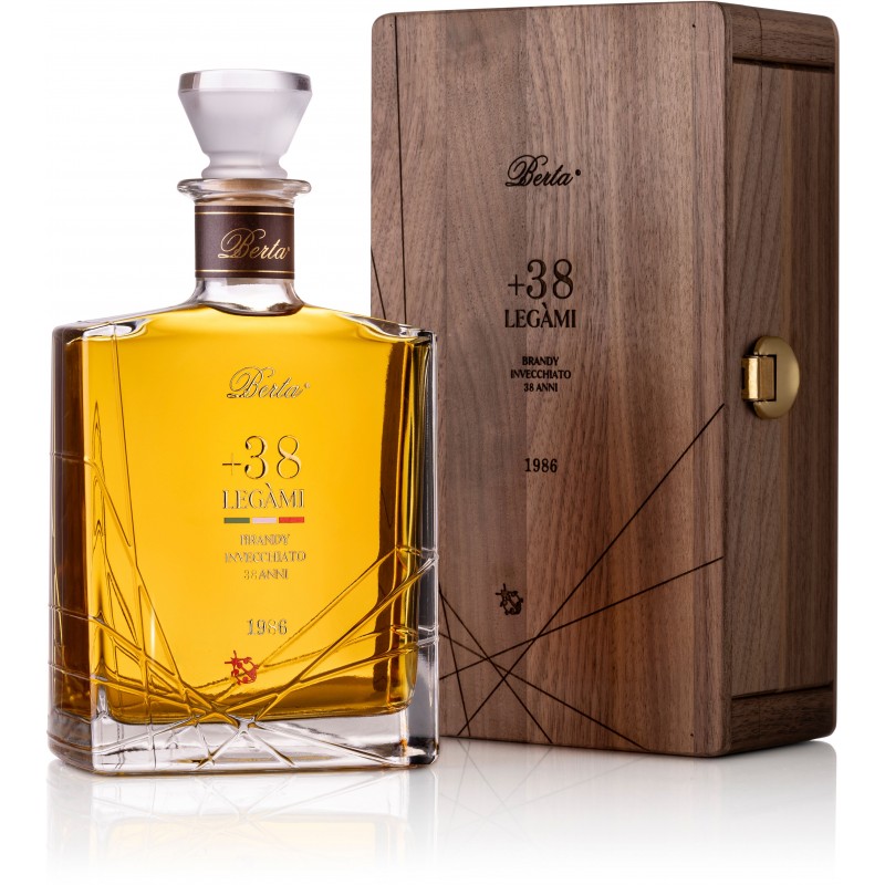 Brandy Legami Berta invecchiato 38 anni cassetta legno