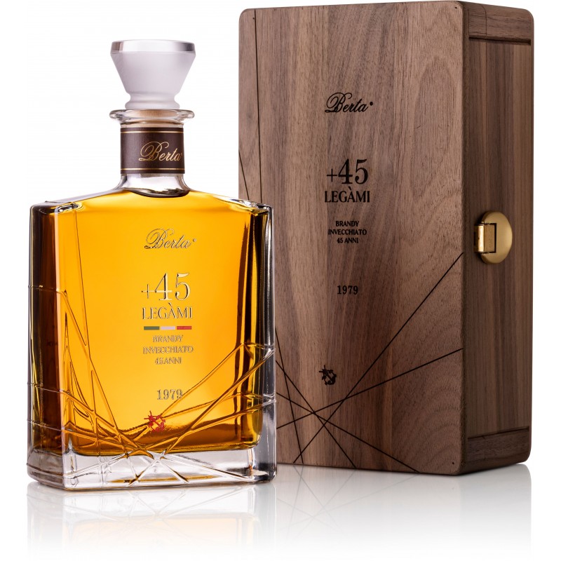 Brandy Legami Berta invecchiato 45 anni cassetta legno