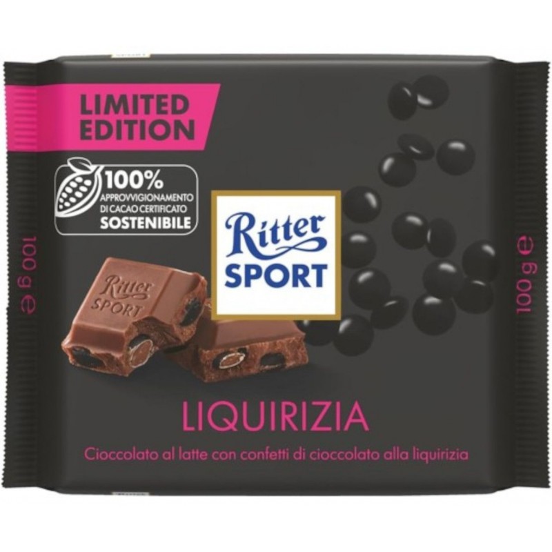 Cioccolata Ritter 100 g liquirizia