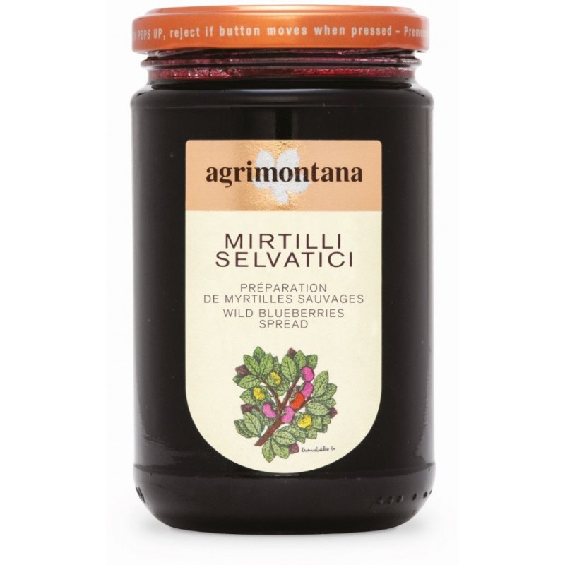 Agrimontana Preparazione di Mirtilli Selvatici 330 g