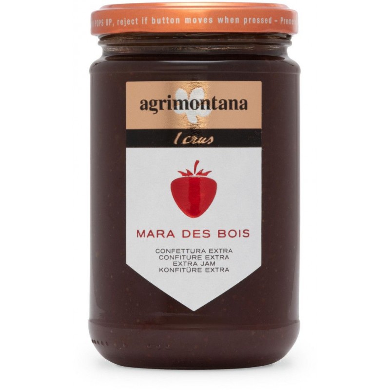 Agrimontana Confettura extra di Fragole - Mara de Bois - Crus 340 g