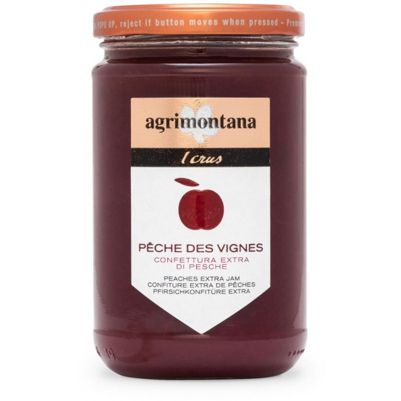 Agrimontana Confettura extra di Pesche - Pêche des vignes - Crus 340 g