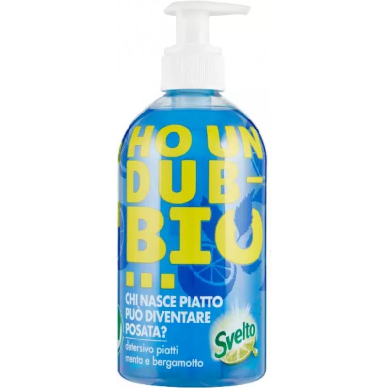 Detersivo piatti concentrato Svelto menta&bergamotto 450 ml con dosatore