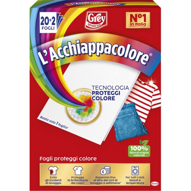 Grey L'Acchiappacolore 20+2 fogli