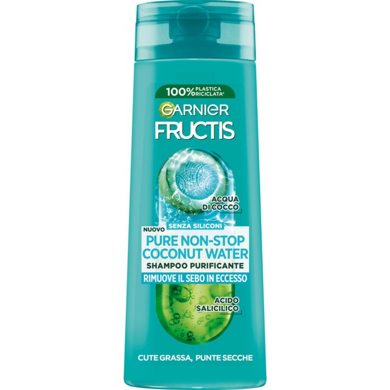 Shampoo Fructis cute grassa 250 ml purificante
