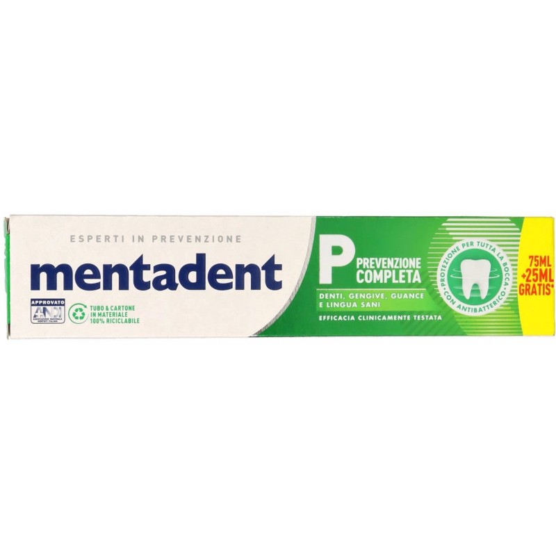 Dentifricio Mentadent 100 ml P prevenzione completa