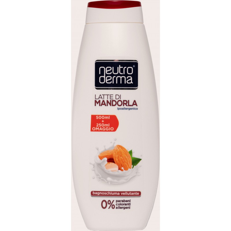 Bagnoschiuma Neutroderma mandorla vellutante 750 ml 0% parabeni