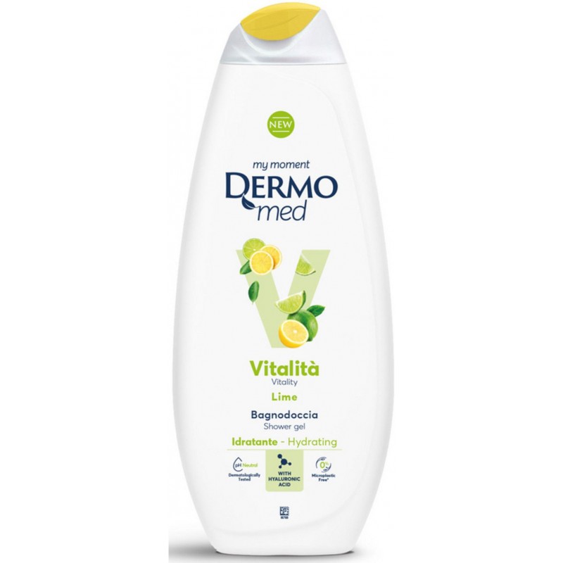Dermomed bagnodoccia vitalità idratante lime 650 ml