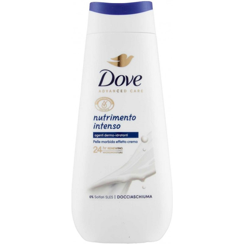 Dove doccia schiuma nutrimento intenso 225 ml idratante