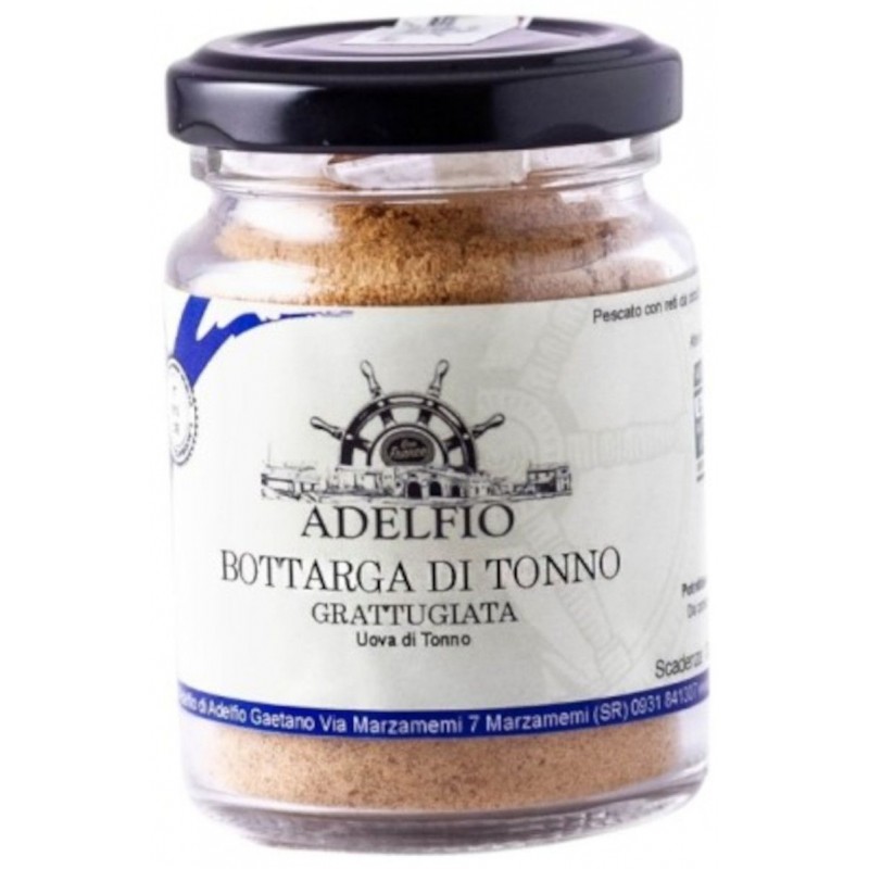 Bottarga di Tonno Adelfio grattuggiata 50 g vaso vetro