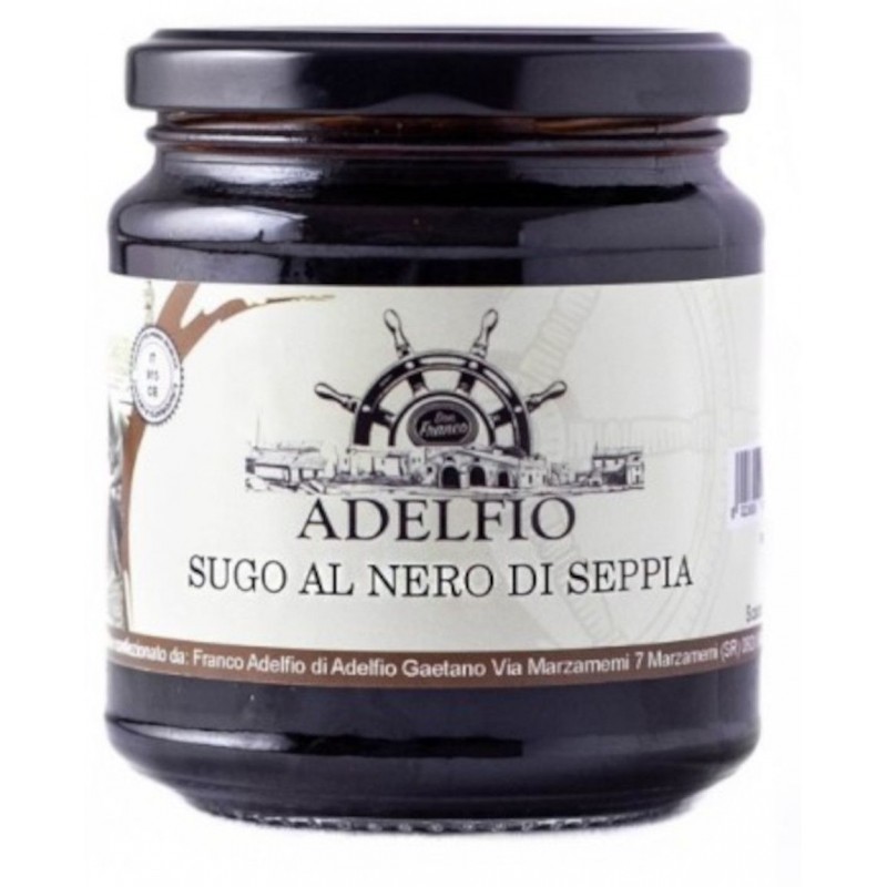 Sugo al Nero di Seppia Adelfio 300 g vaso vetro