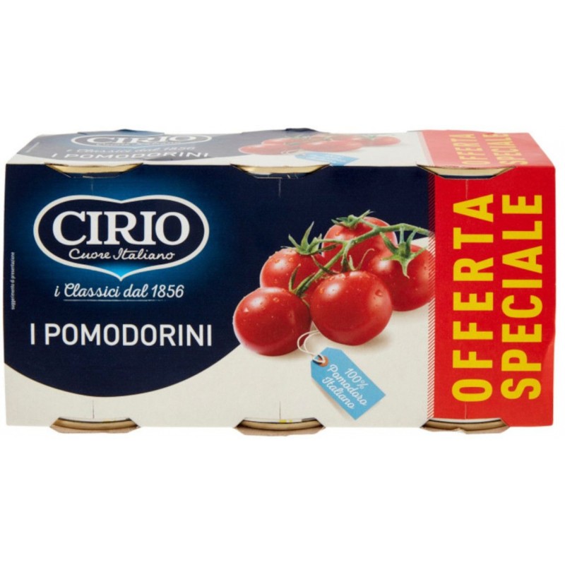 Cirio I Pomodorini 400 gr x 3 latta 100% italiano