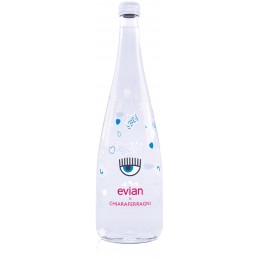 Acqua Evian Chiara Ferragni 75 cl x 1 bt ***ARTICOLO DA COLLEZIONE*** NON PIU' DESTINATO AL CONSUMO POICHE' CON TMC ESAURITO VA