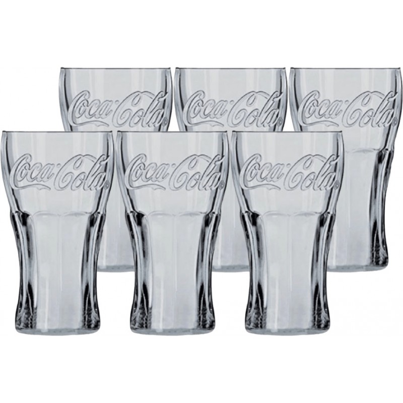 Bicchieri Coca-Cola 0,4 L x 6 PZ in vetro