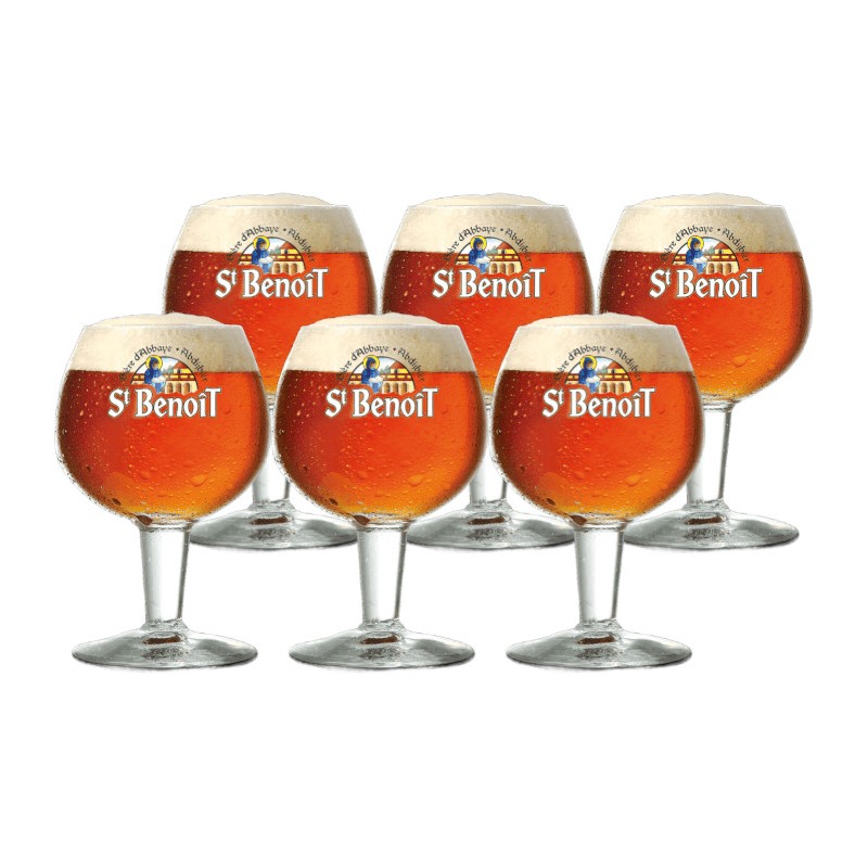 Bicchieri birra St. Benoit 6 pz a calice