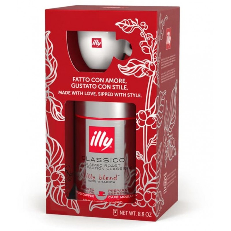 Caffe' Illy classico moka 250 g e tazzina brand Illy