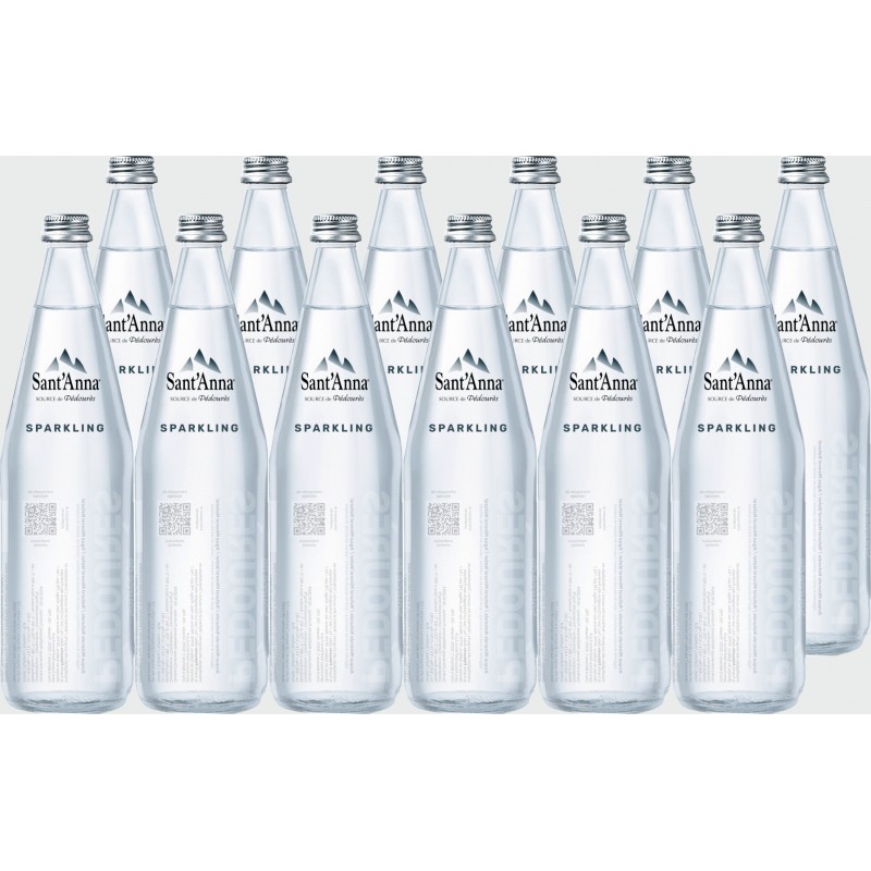 Acqua Sant'Anna fonte Pédourès 75 cl x 12 frizzante vuoto a perdere