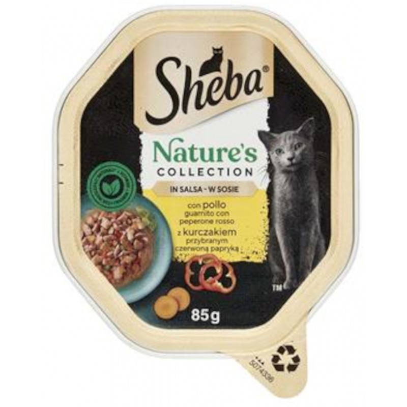 Sheba patè pollo e peperone 85 g vaschetta