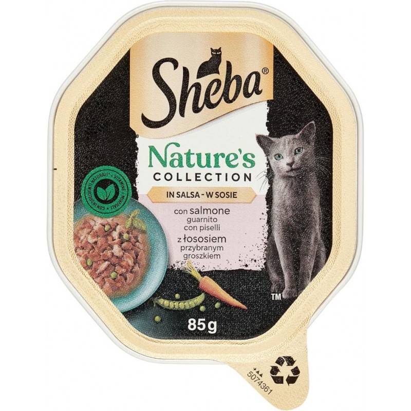 Sheba patè salmone e piselli 85 g vaschetta
