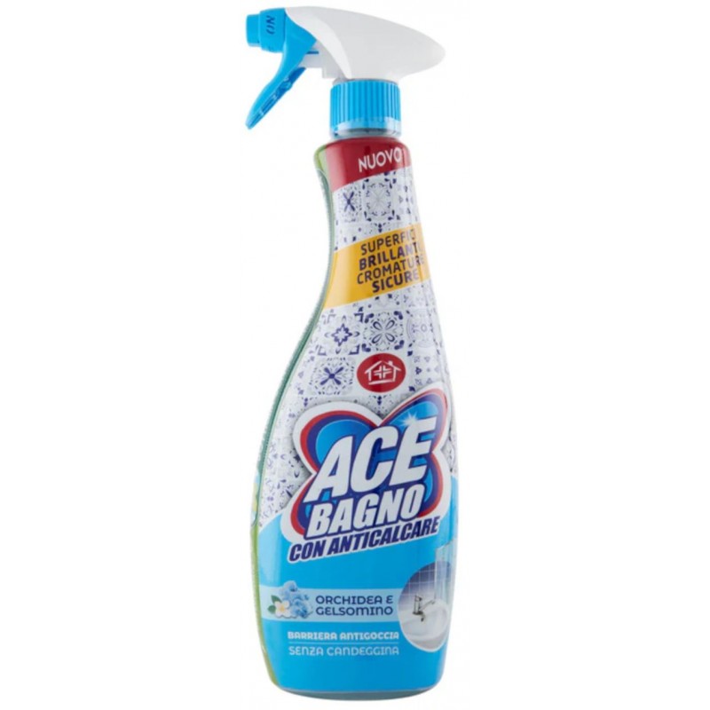 Sgrassatore ACE Anticalcare 600 ml spray orchidea e gelsomino senza candeggina